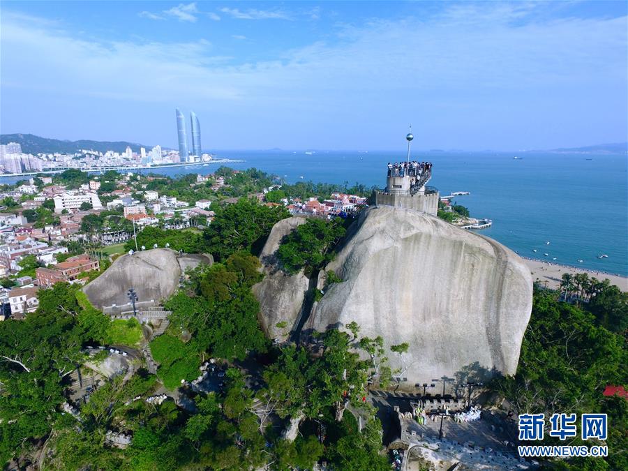 上空から俯瞰した美しき新世界遺産コロンス島　厦門市