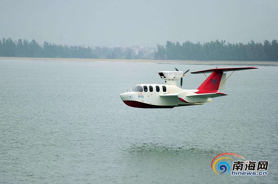 三亜に登場した「空飛ぶ船」、7人乗りで最大速度は時速210キロ　海南省