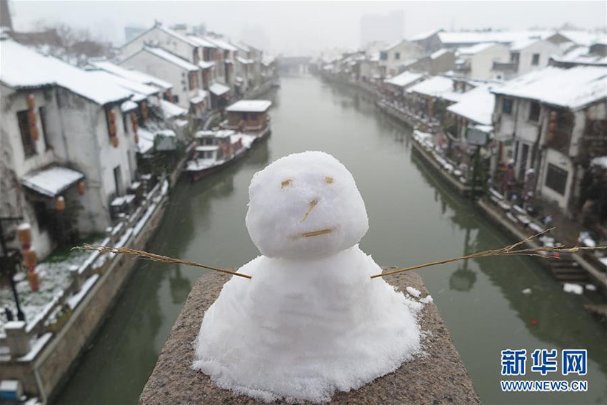 強い寒気の襲来を受け、中国中東部で大雪