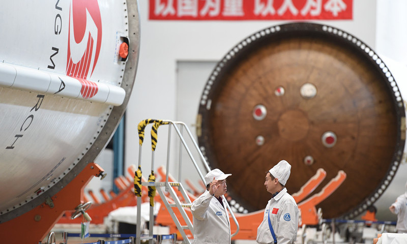 長征5号総組立・試験施設、打ち上げに向け準備万端