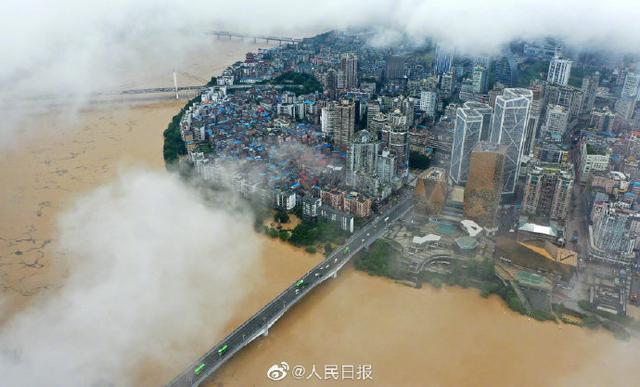 中国南方の8省・自治区で豪雨　被災者176万人、死者9人