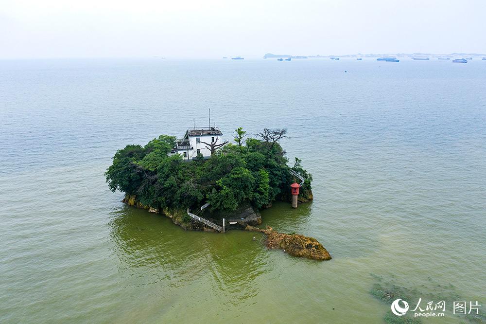 7月5日、増水した江西省◆陽湖都昌印山水域（撮影・傅建斌/著作権者は個人が所有のため転載禁止）。