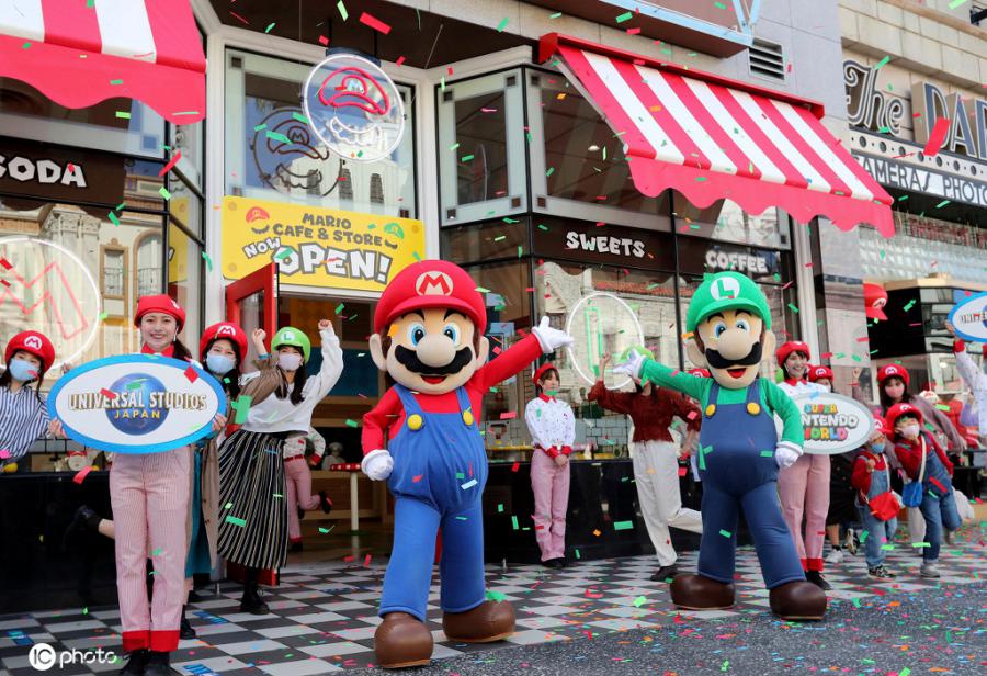 マリオの世界を再現した「マリオ・カフェ＆ストア」がオープン（写真著作権は東方ICが所有のため転載禁止）。