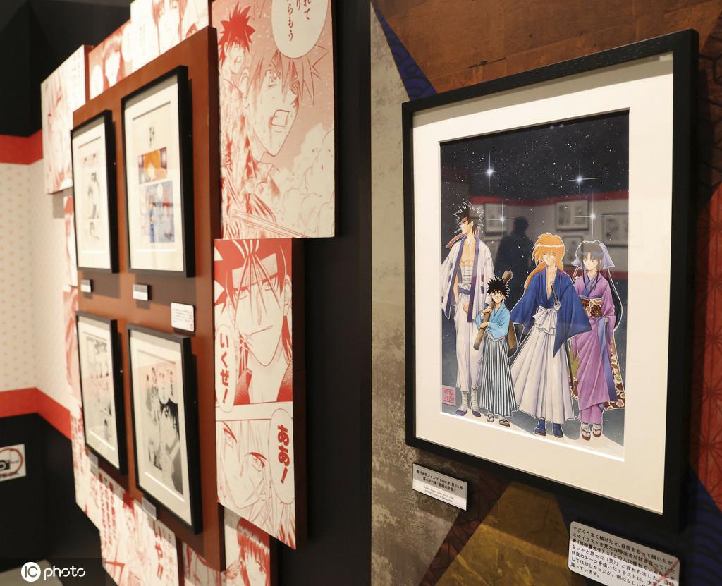 「25周年記念 るろうに剣心展」会場（写真著作権は東方ICが所有のため転載禁止）。