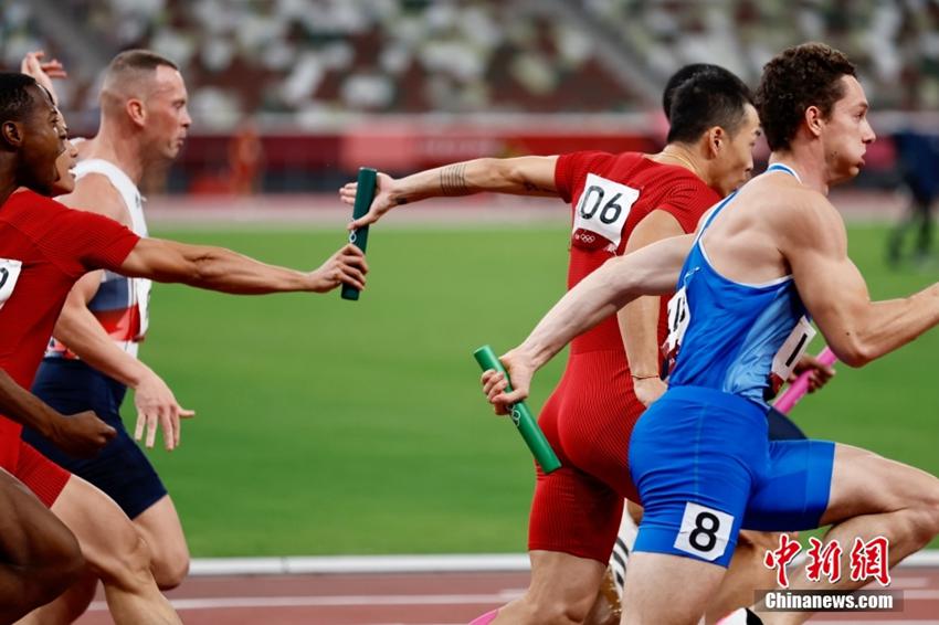 東京五輪の陸上競技男子4×100メートルリレーで中国が4位に入賞