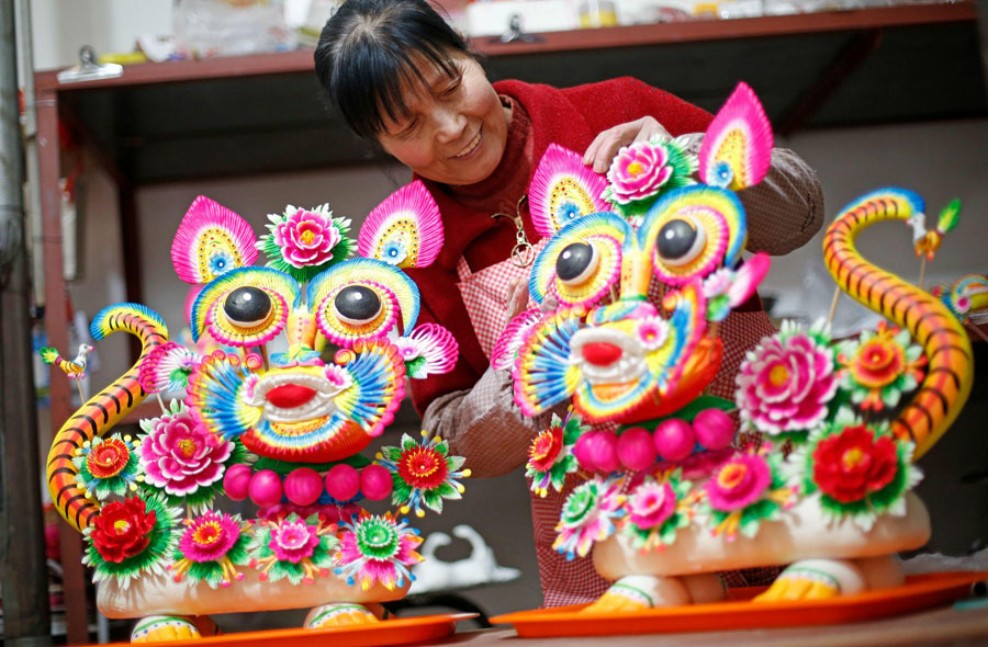 華やかな「花饃」（写真著作権はCFP視覚中国が所有のため転載禁止）。