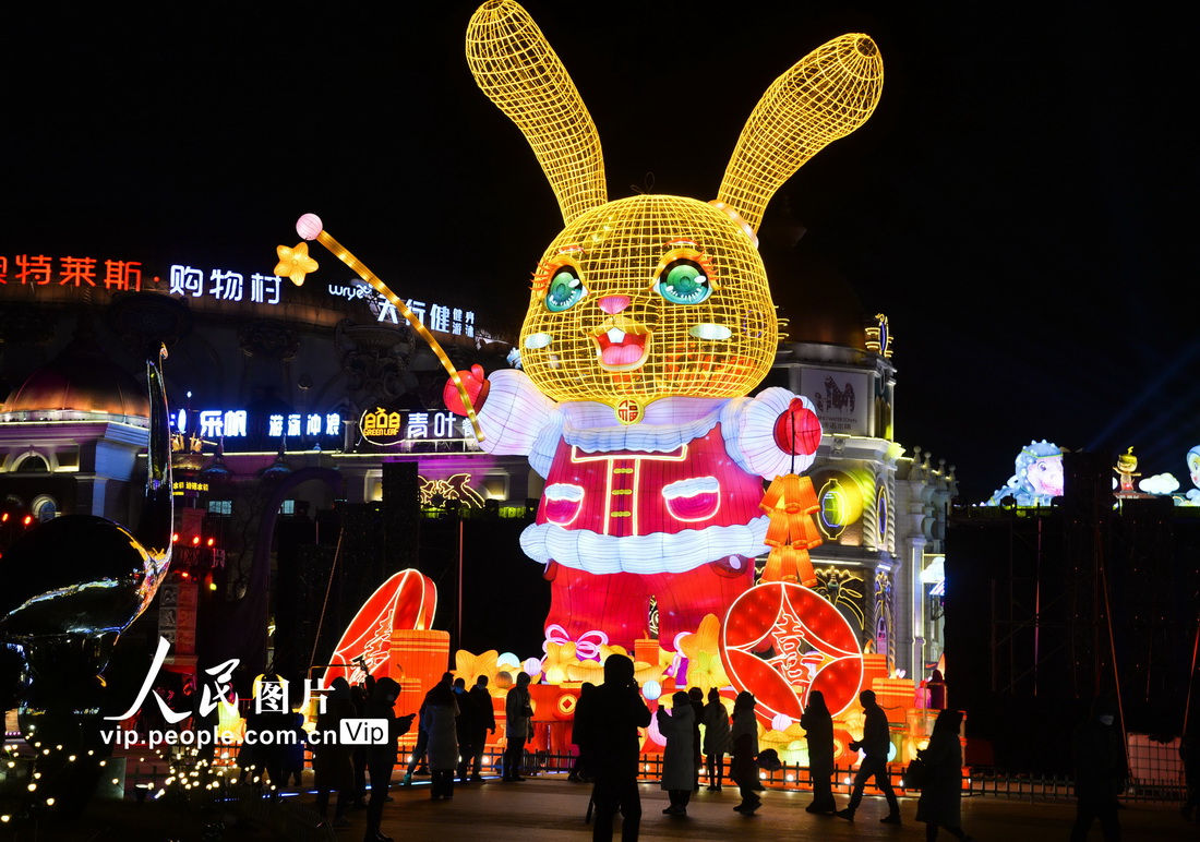 「常州ランタン祭り2023」で展示された色鮮やかなランタン（撮影・夏晨希/写真著作権は人民図片が所有のため転載禁止）。